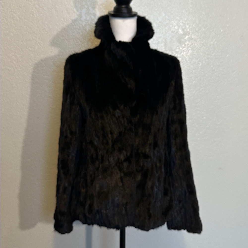 Reporter Mink Fur Coat Jacket GUC Normal Wear size S-M